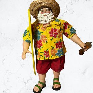 Surfing Santa Clothique by Possible Dreams with Surfboard and Sunglasses.Vintage